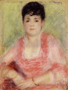 皮埃爾 奧古斯特 雷諾阿 Portrait of a Woman in a Red Dress 皮埃爾 奧古斯特 雷諾阿 Portrait of a Woman in a Red Dress